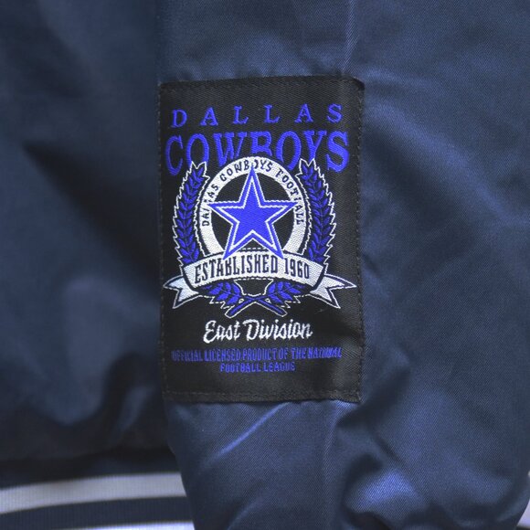 SOLD ON EBAY Dallas Cowboys NFL Varsity Satin Jacket Men’s XLarge New w/Tag $130 - Picture 3 of 12